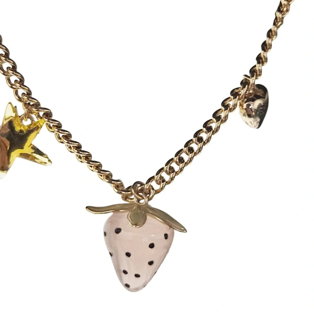 Coach Gold Charm Bracelet with Colorful Accents